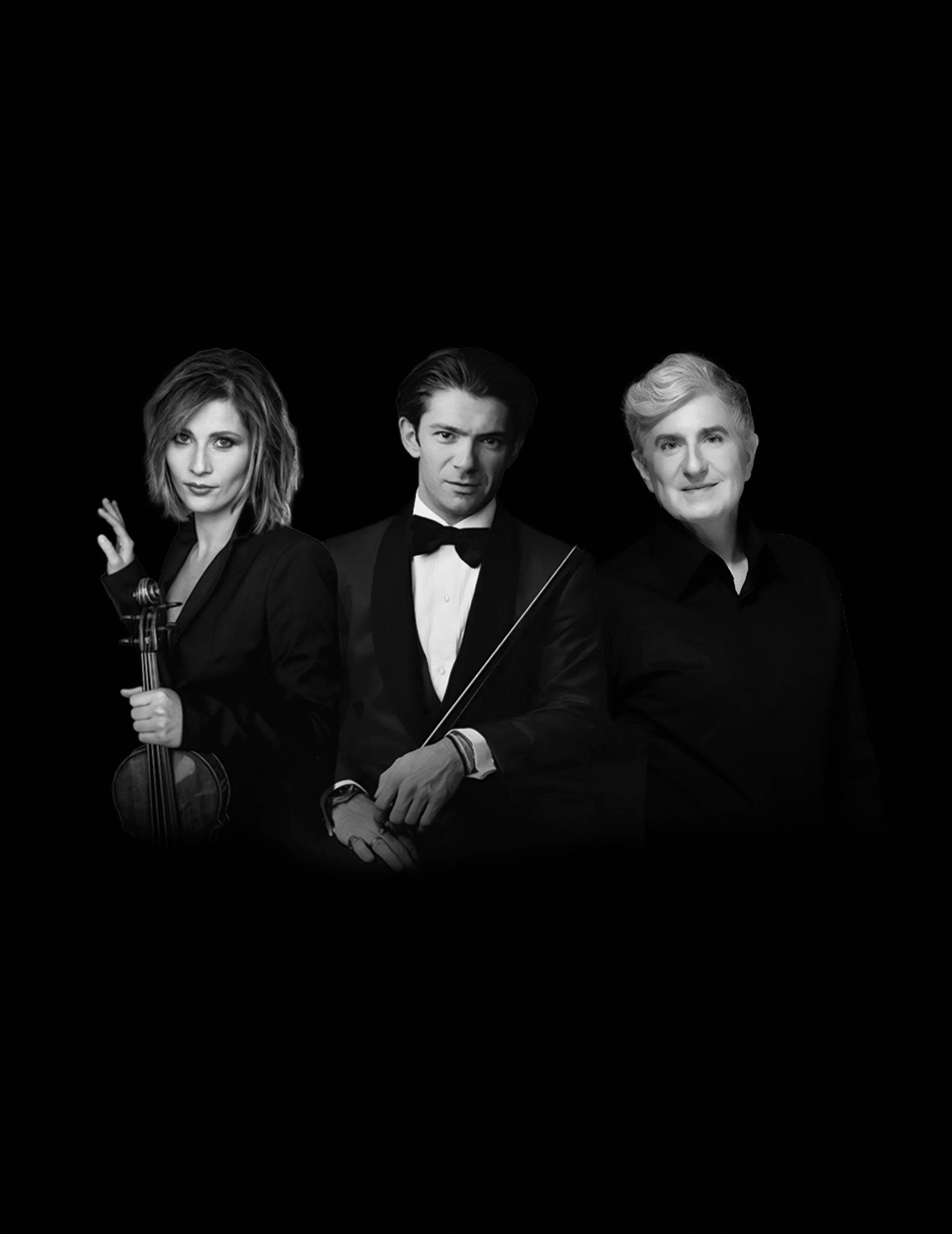 Lisa Batiashvili, Gautier Capuçon & Jean-Yves Tribaudet collage image