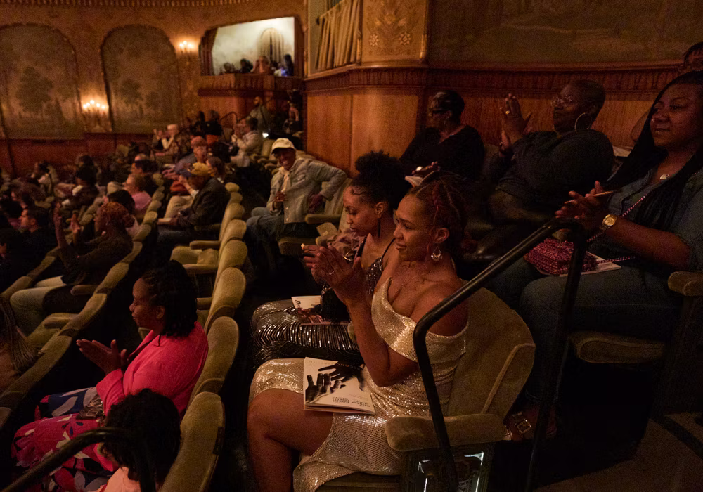 Audience enjoys a concert by Michelle Cann in Reinberger Chamber Hall