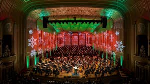 interior Mandel Hall set for Holiday concerts Severance