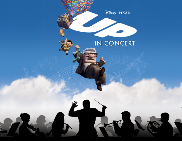 Disney and Pixar's UP in concert with logo