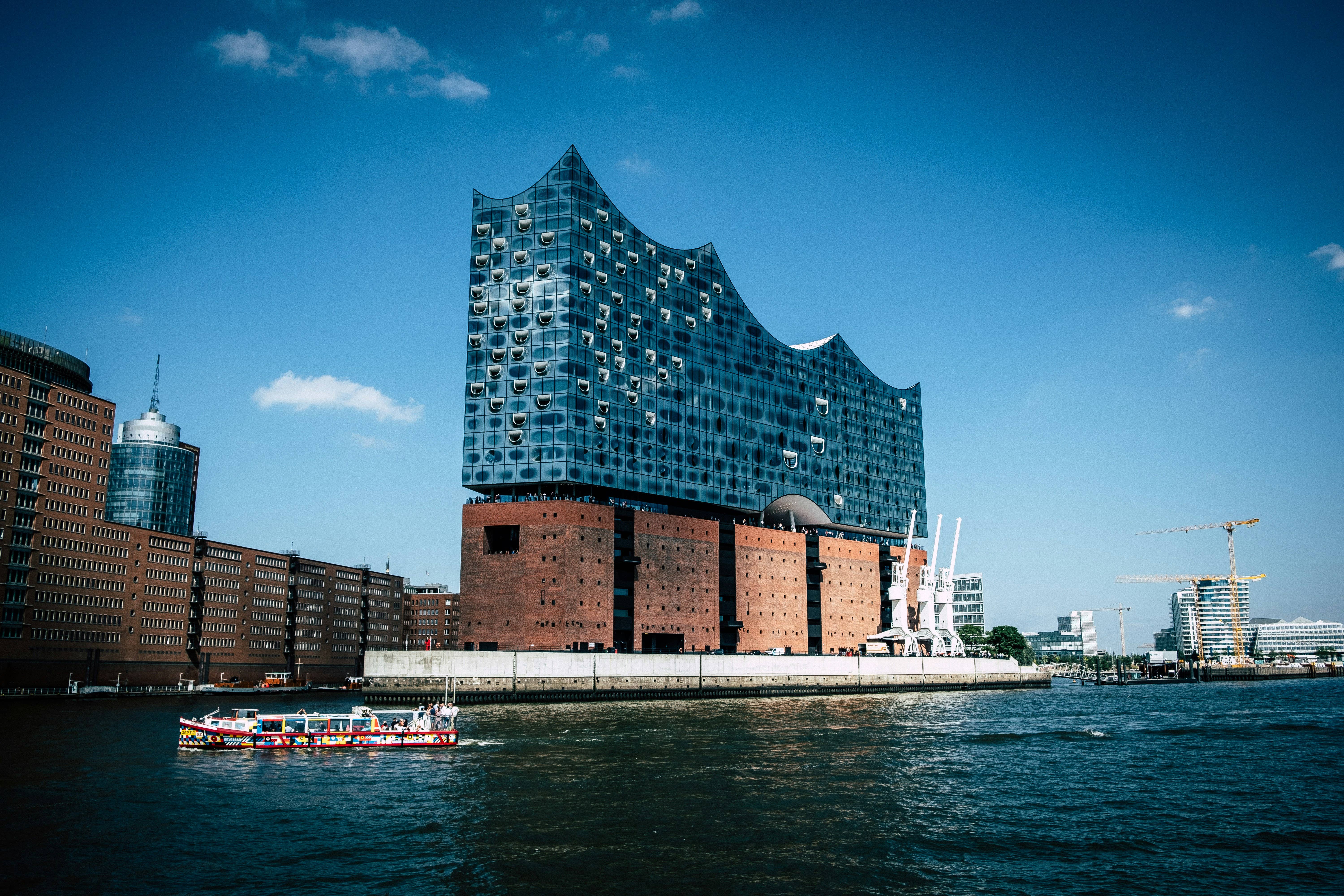exterior of Elbphilharmonie in Hamburg, Germany 2019