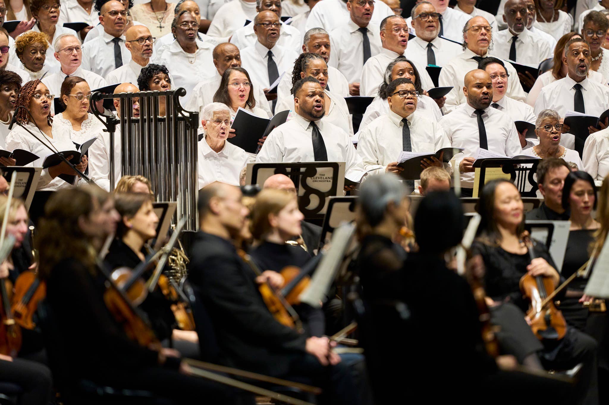 MLK Concert musicians and chorus