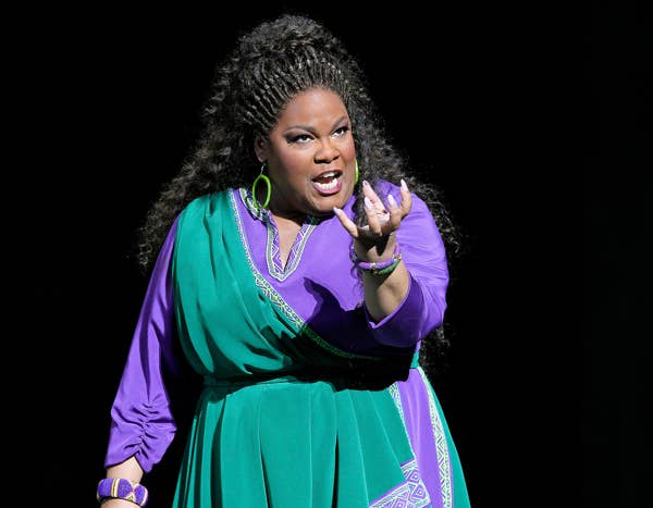 Latonia Moore performing on stage 