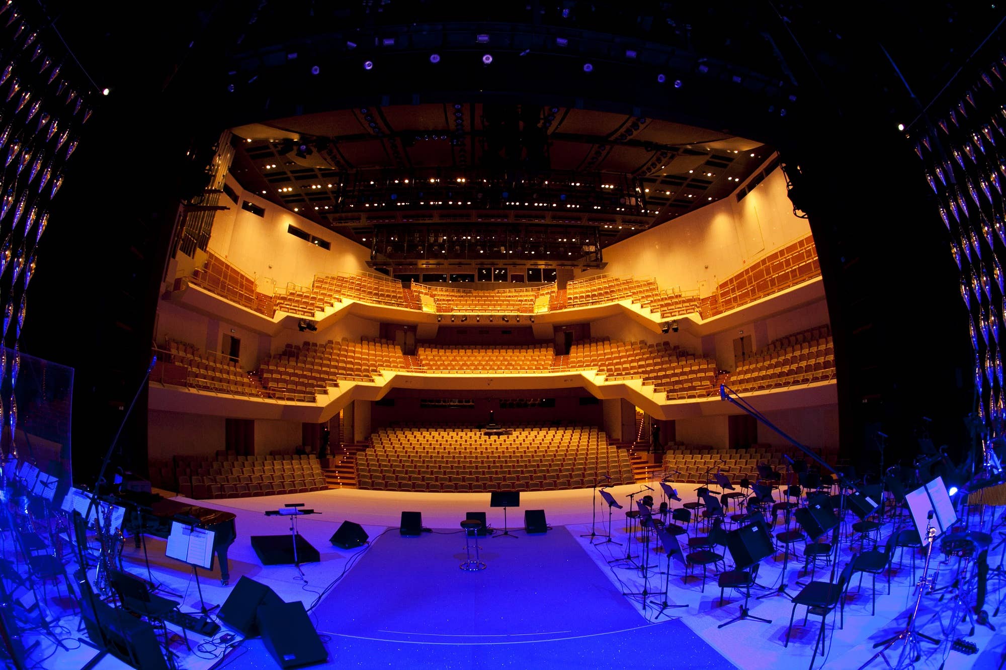 interior of Gallus Hall at Cankarjev dom, Ljubljana, Slovenia