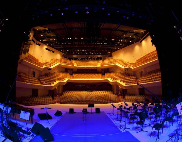 interior of Gallus Hall at Cankarjev dom, Ljubljana, Slovenia