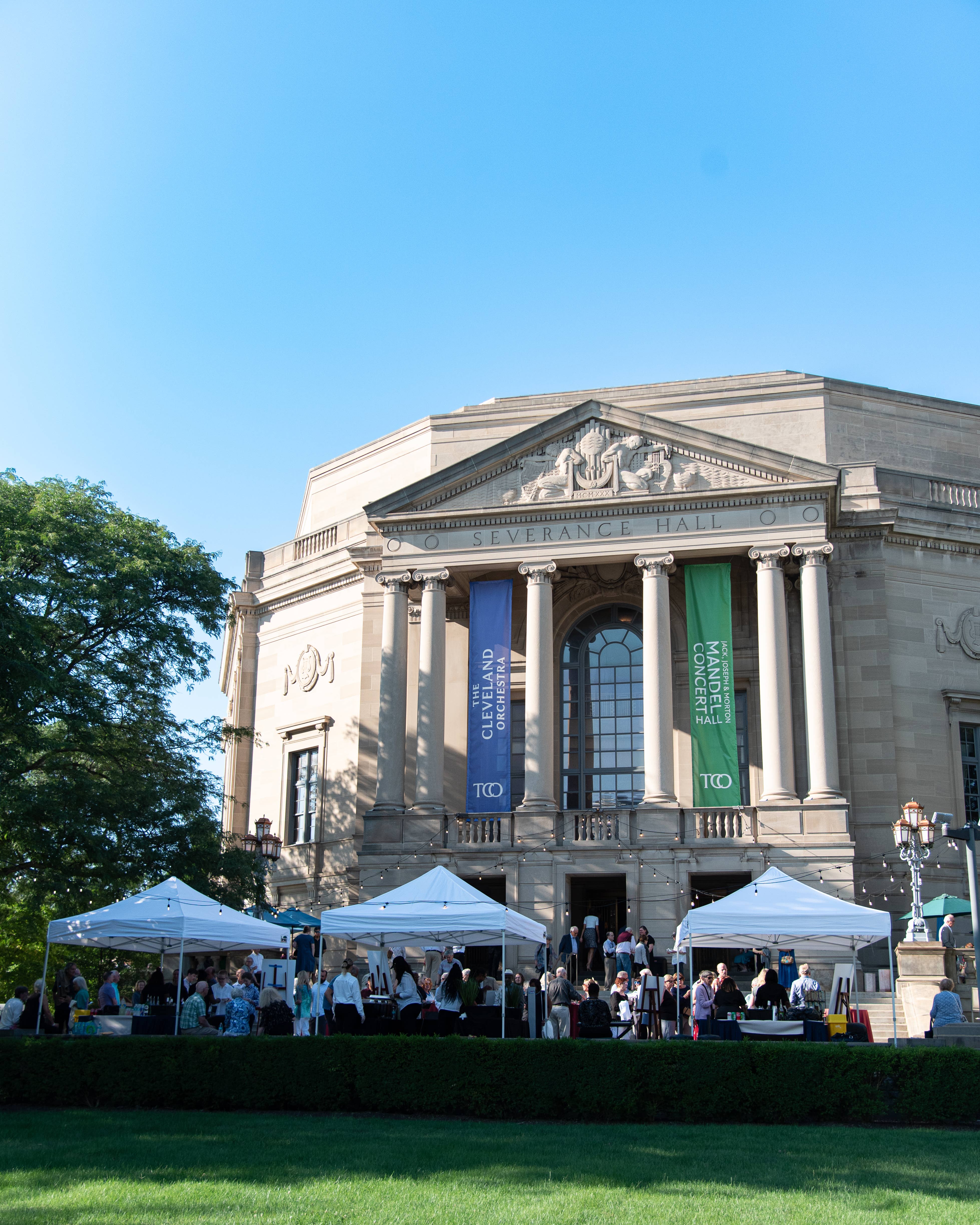 Outside of Severance Music Center during Summers at Severance