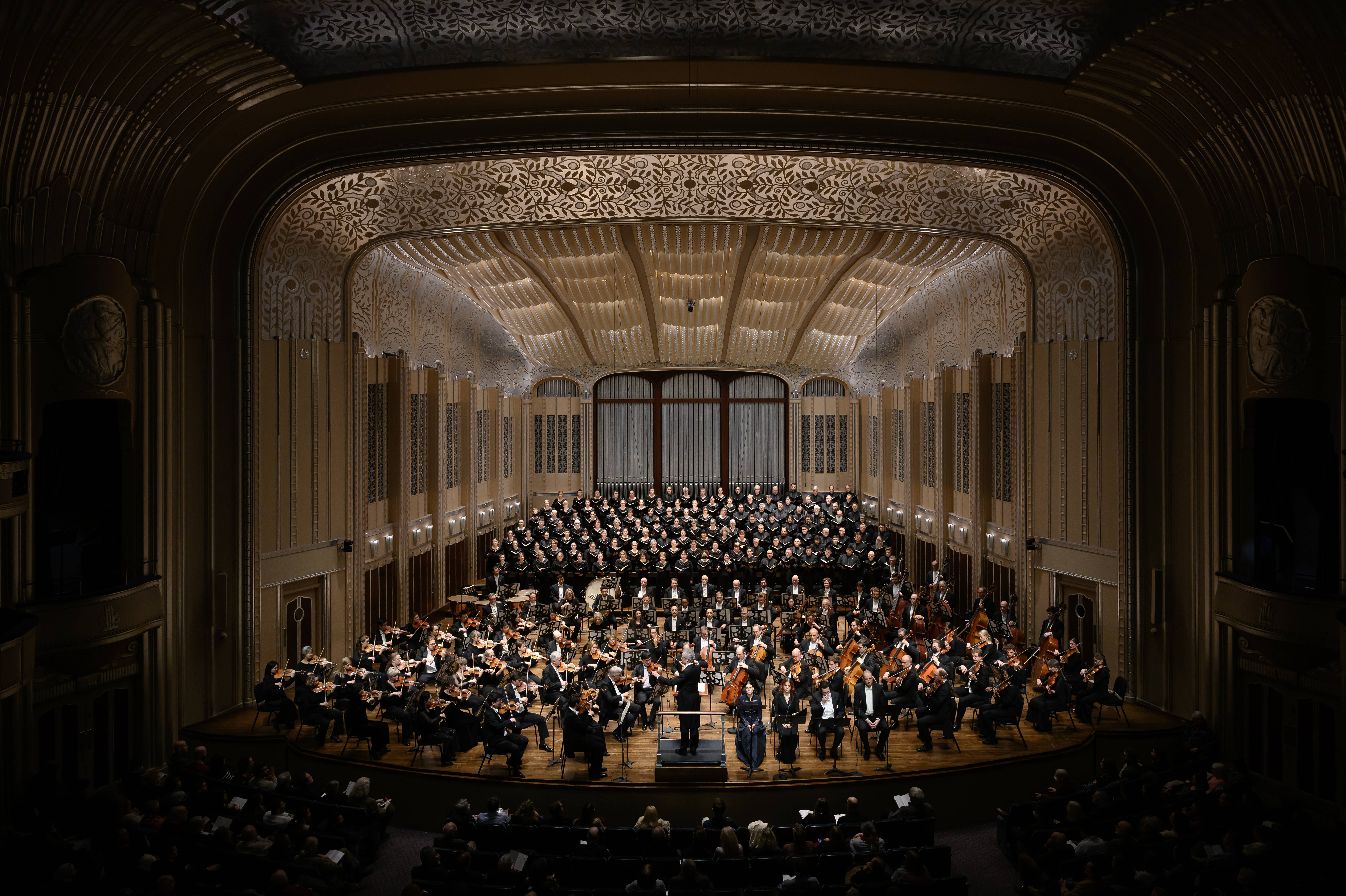 The Cleveland Orchestra with The Cleveland Orchestra Chorus featured in Mandel Concert Hall
