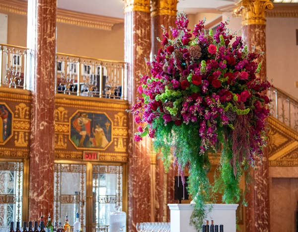 flower arrangement in the Grand Foyer