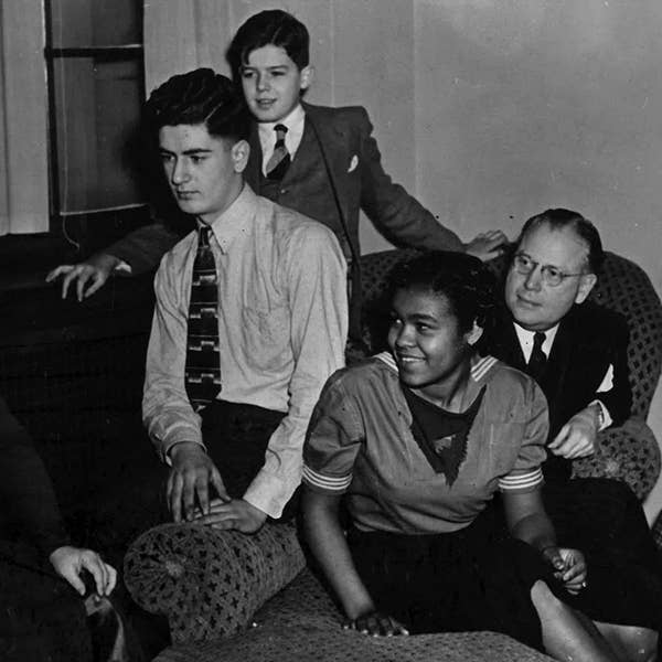 (From left to right) Lillian Baldwin, Nicholas Salvatore, Alva Cox, Betty Brown, Randolph Ringwall, and Betty Palevsky, c. 1940s/early 1950s.