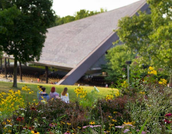 outdoor photo at Blossom Music Center with the pavilion in the background
