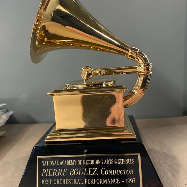 Grammy awarded to Pierre Boulez in 1997.
