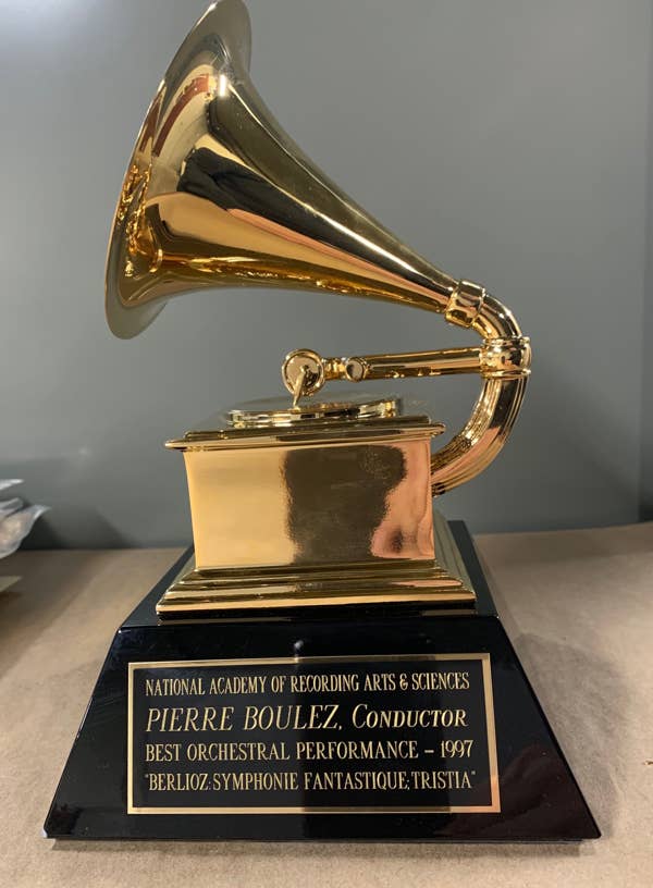 Grammy awarded to Pierre Boulez in 1997.