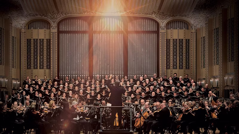 Orchestra performing