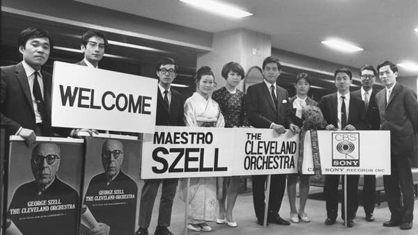 The Orchestra receives a warm welcome to Japan in 1970.