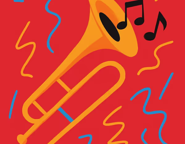 illustrated trombone