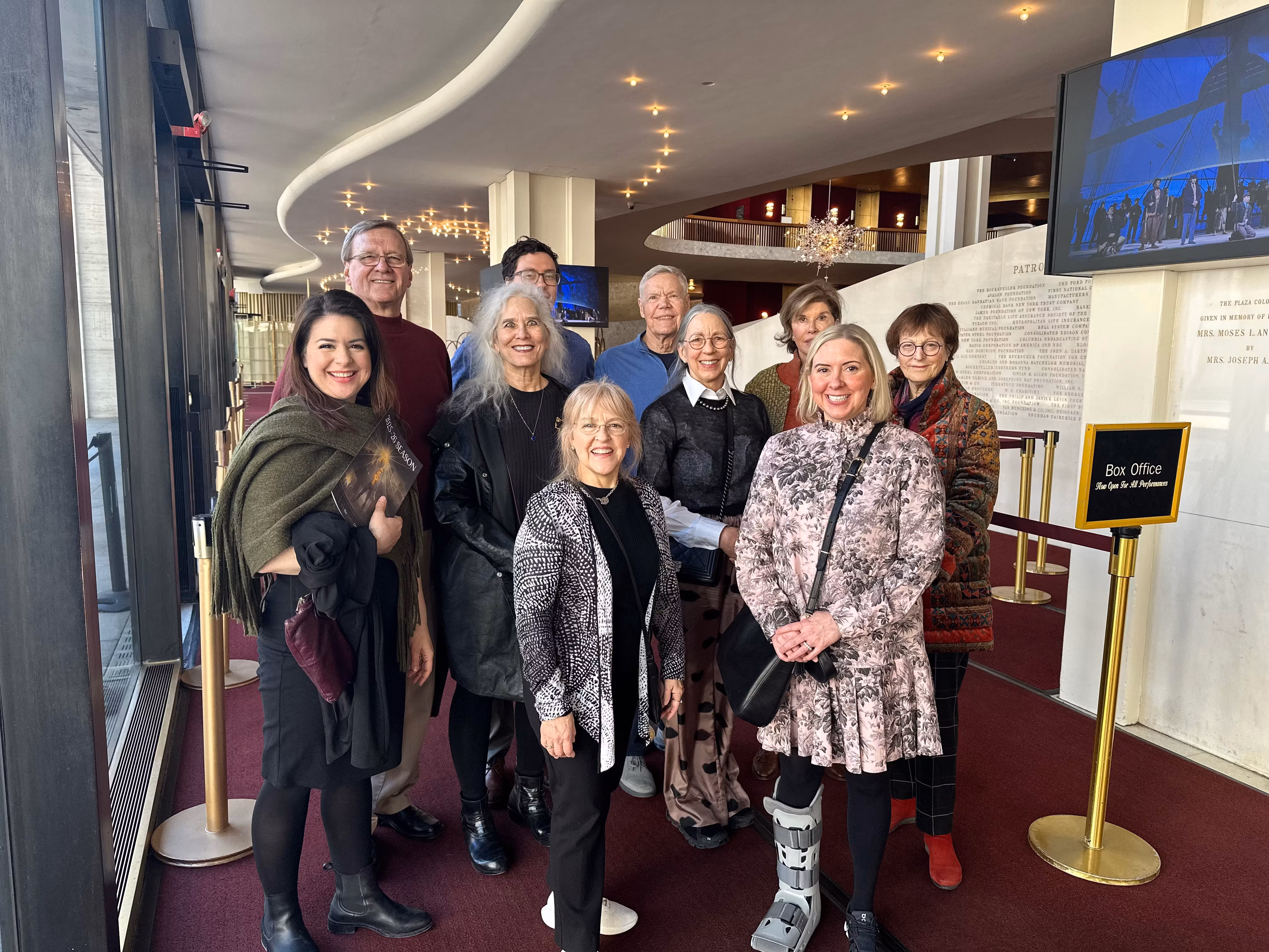 Opera Club members on the Met tour
