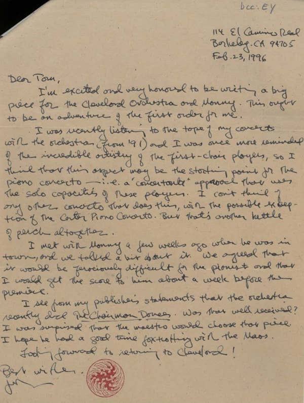 A handwritten letter.