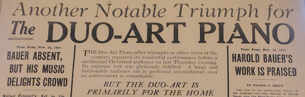 Newspaper ad reading 