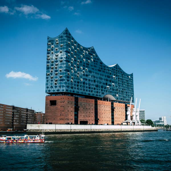 exterior of Elbphilharmonie in Hamburg, Germany 2019