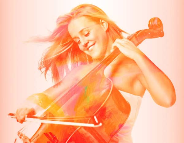Sol Gabetta playing a cello