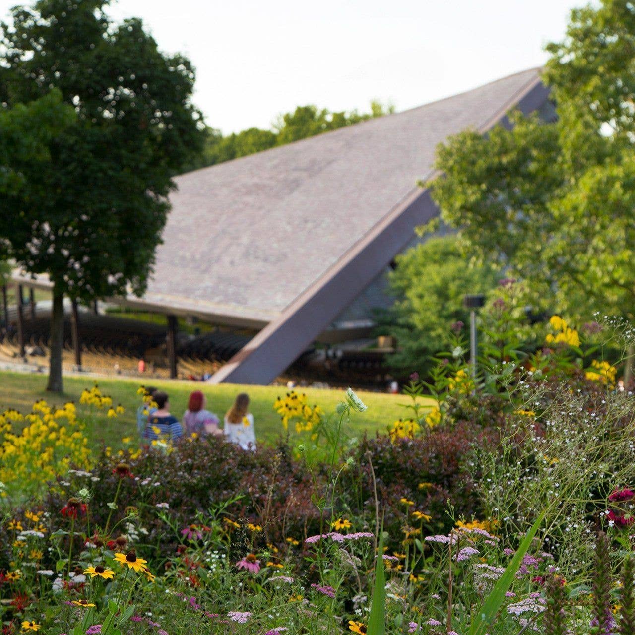 outdoor photo at Blossom Music Center with the pavilion in the background