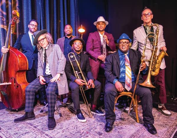 Preservation Hall Jazz Band featured with instruments, Creole Christmas