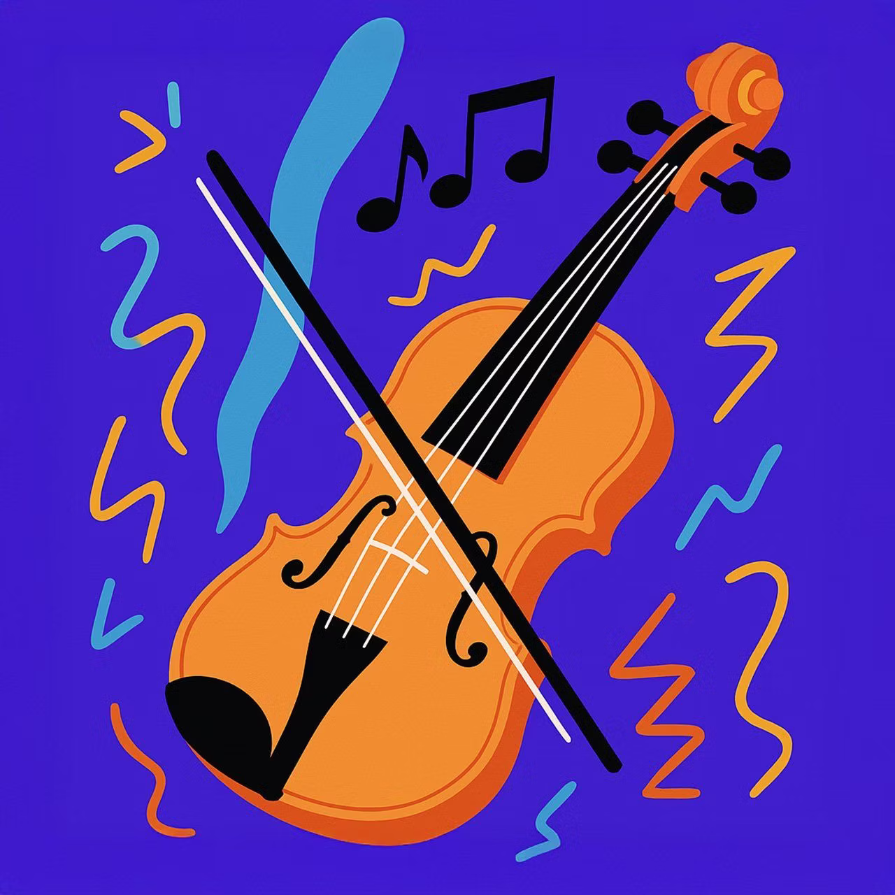 illustrated violin