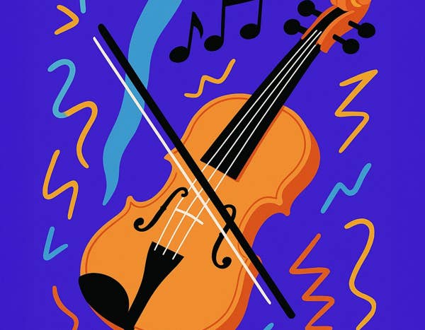 illustrated violin