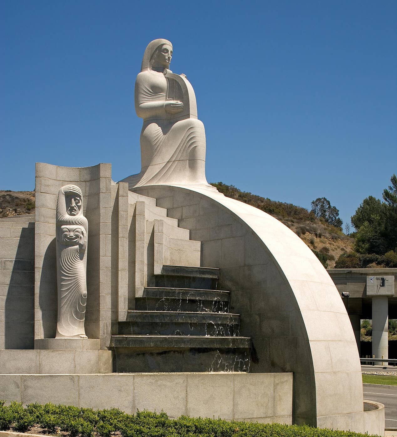 *Muse of Music, Dance, Drama* fountain