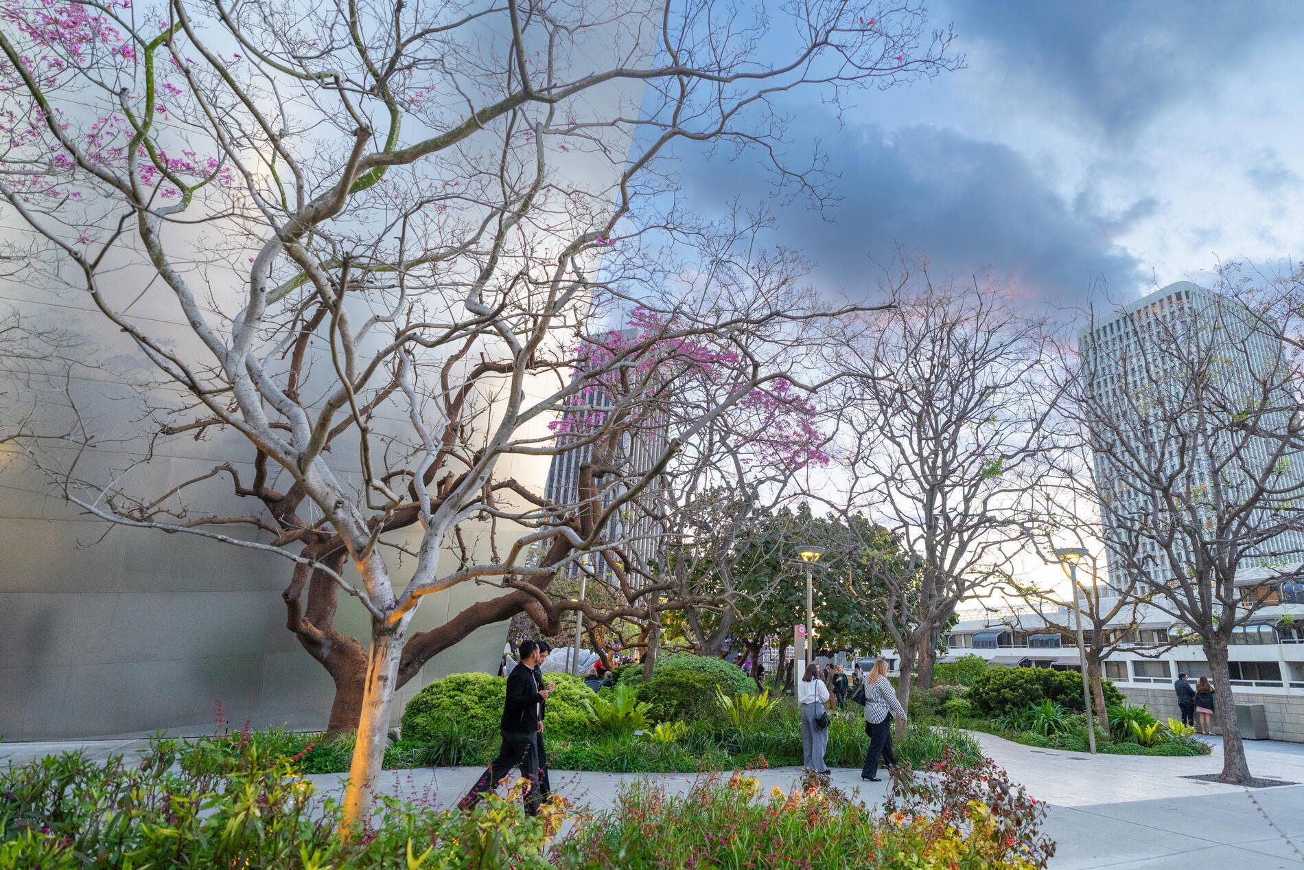 Walt Disney Concert Hall exterior landscaping