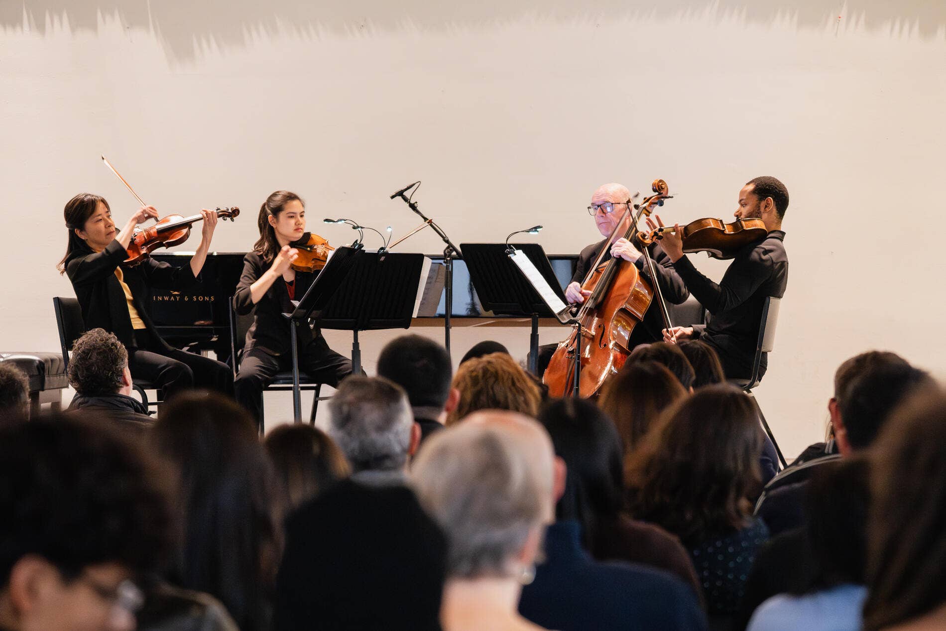 la phil musicians playing a neighborhood concert