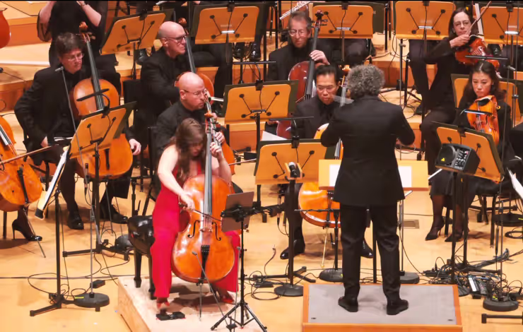 Dudamel conducting from behind