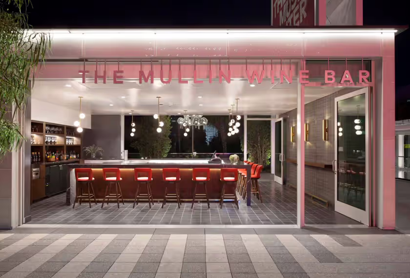 exterior of the Mullin Wine Bar