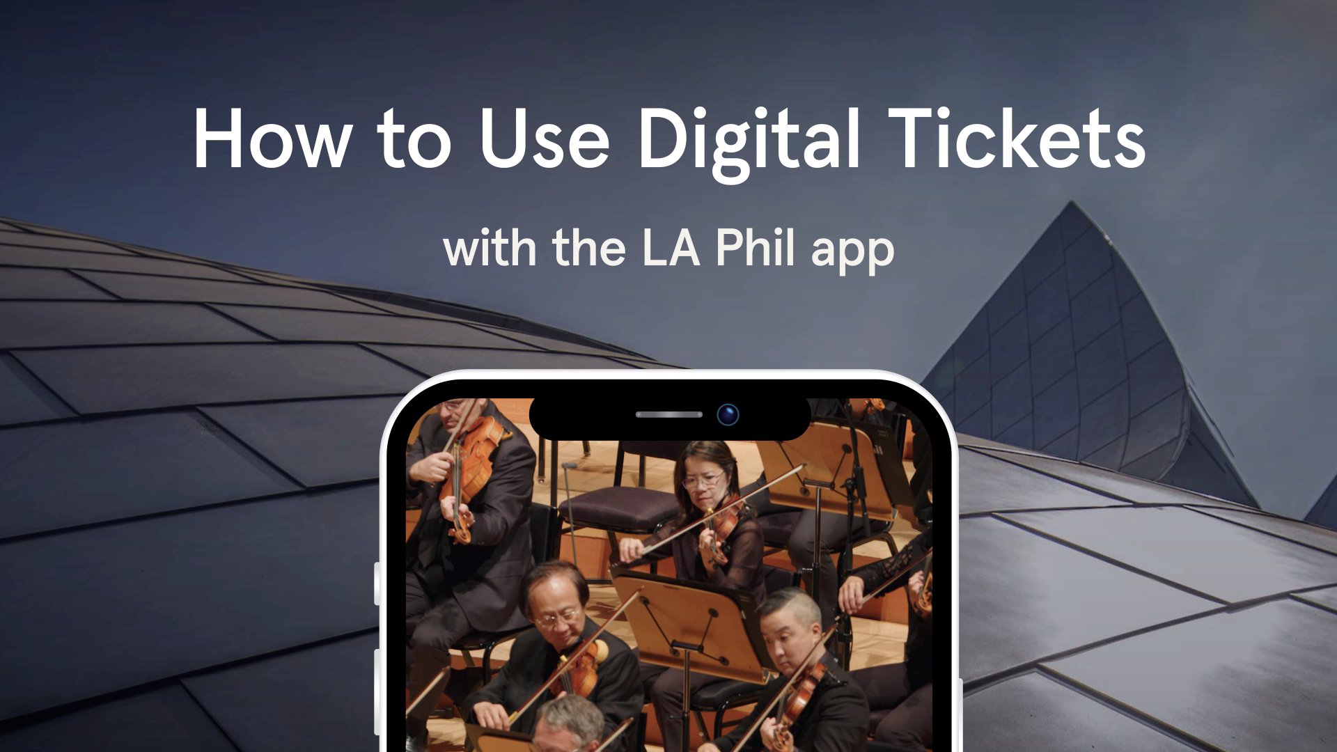 Managing Tickets with the LA Phil App