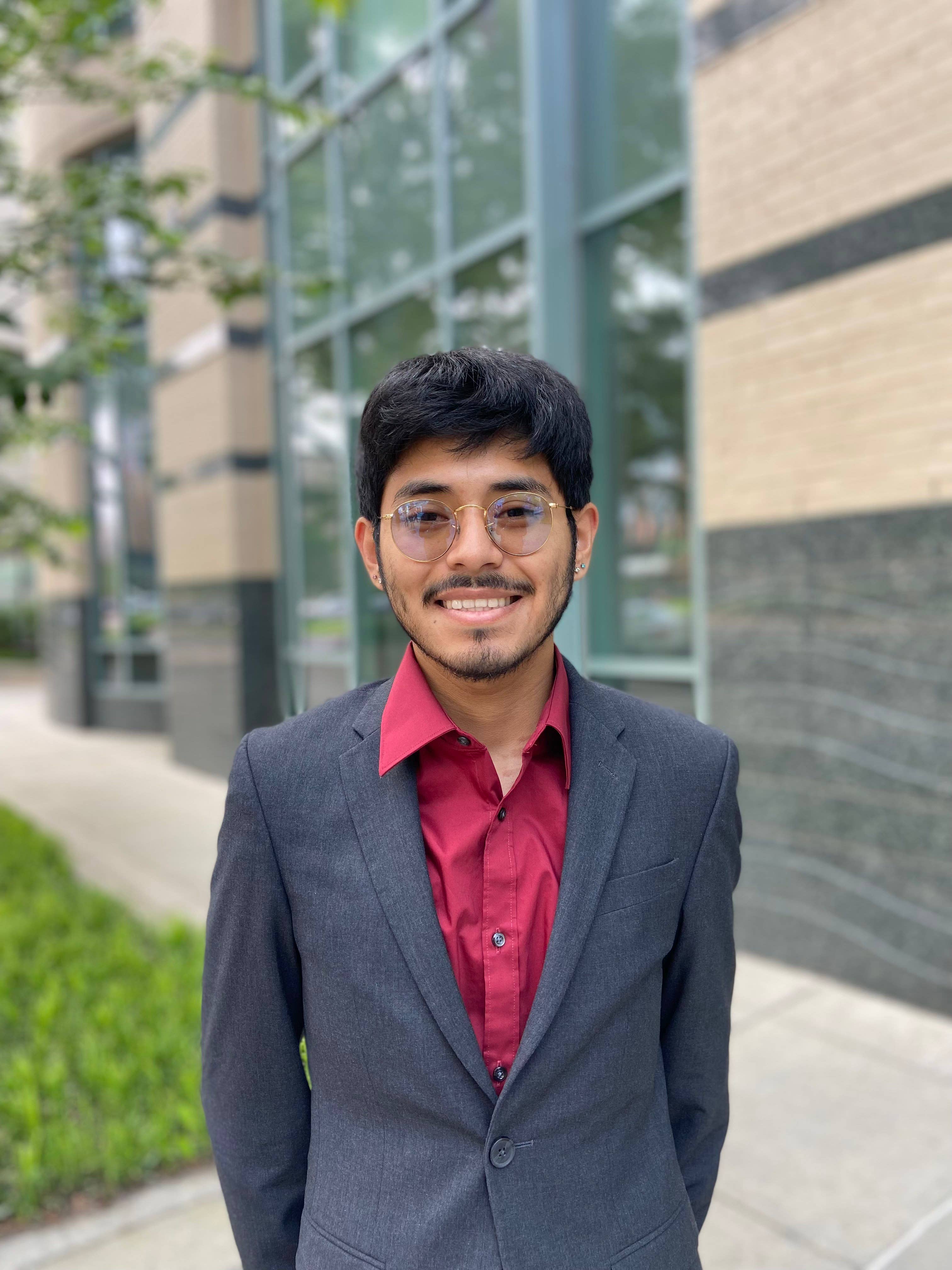 Outdoor headshot of Sergio Bocardo, a 2025-27 Leni Boorstin Administrative Fellow.