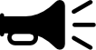 Icono de un toque de trompeta.