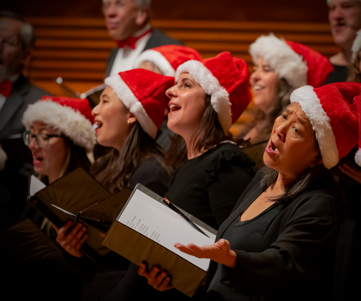 Holiday Sing Along choir