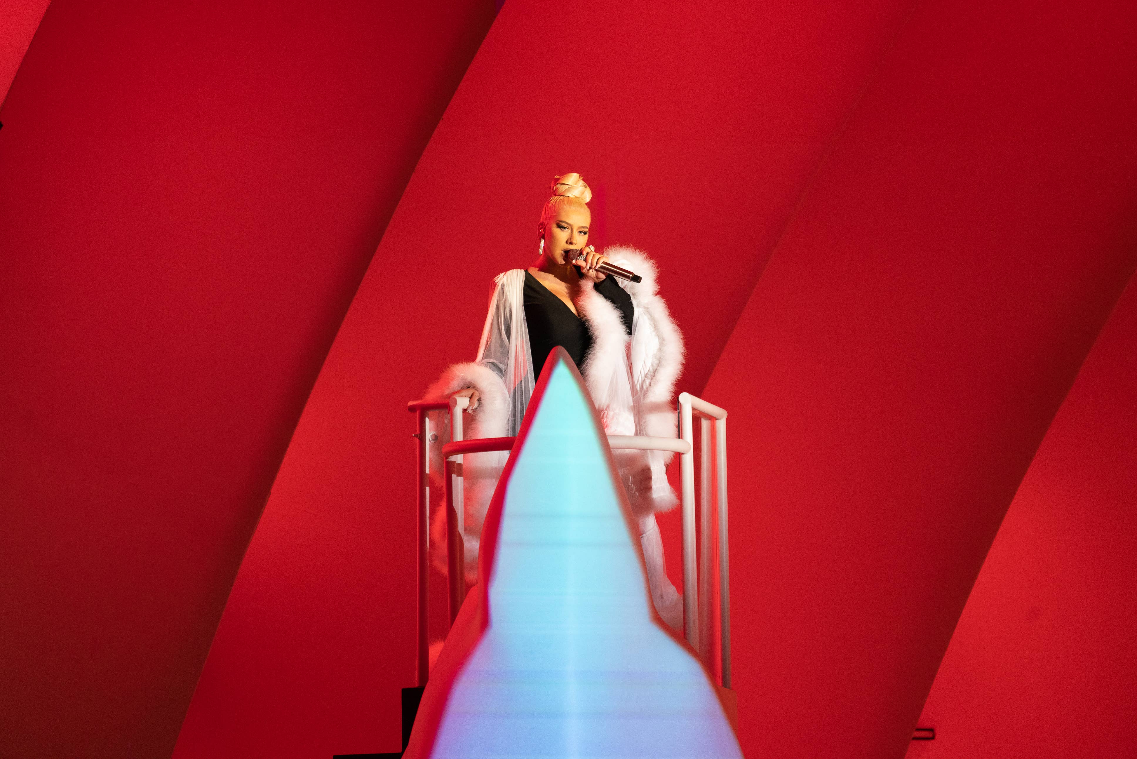 Christina Aguilera with the Los Angeles Philharmonic, July 16, 2021.