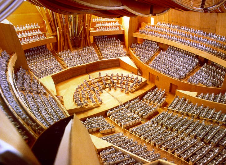 Model of the auditorium