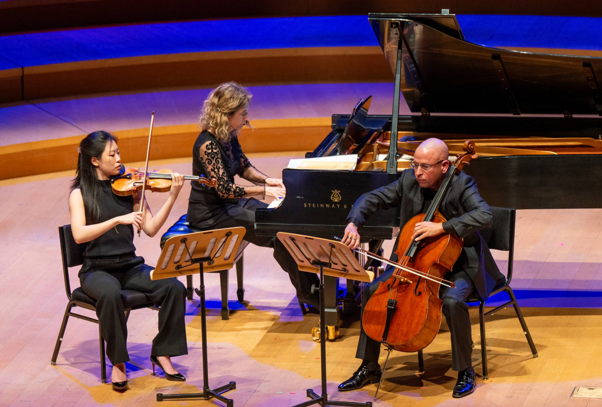 Members of the Los Angeles Philharmonic performing in a Chamber Music concert.