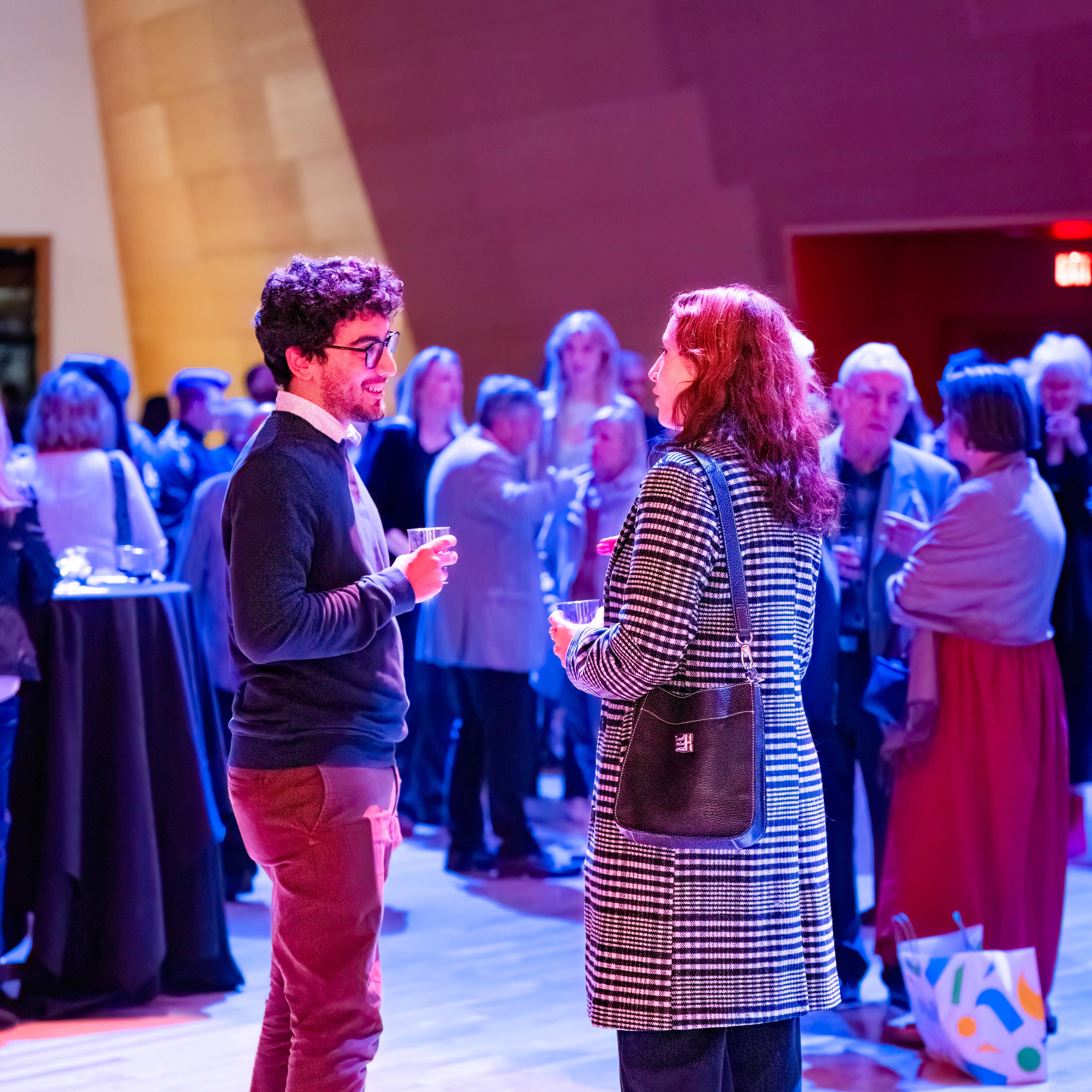 Join us before the concert in BP Hall for a complimentary wine reception.