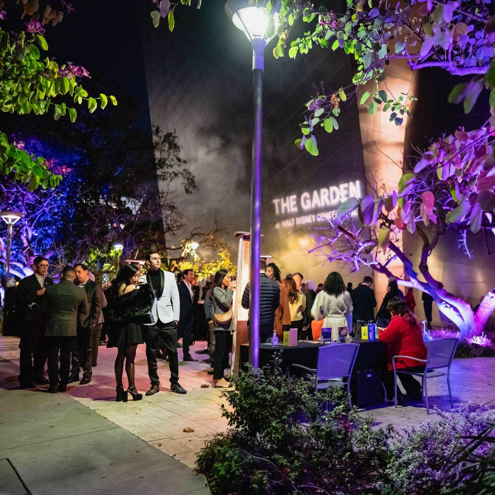 Bebidas en el jardín