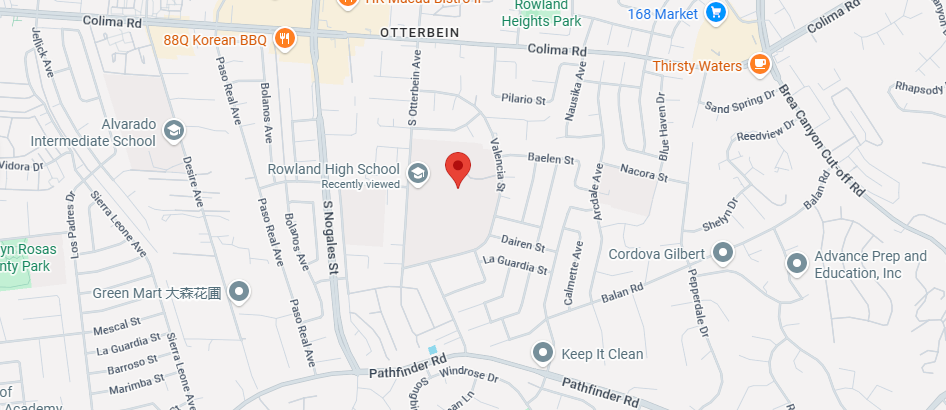 Map view centered on a location near Roland Avenue, showing nearby streets and landmarks.