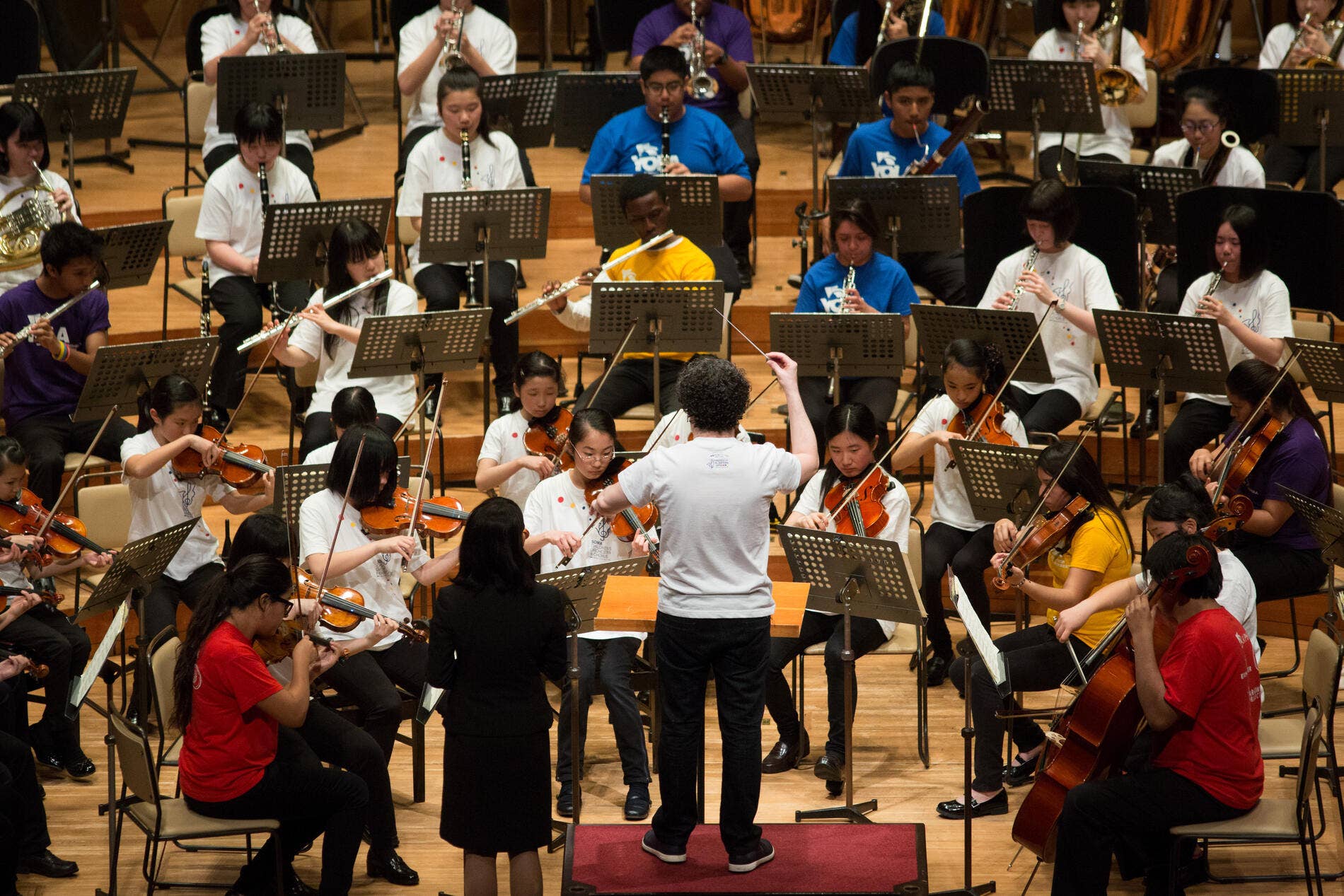 YOLA students perform on stage in Tokyo during their Japan Tour.