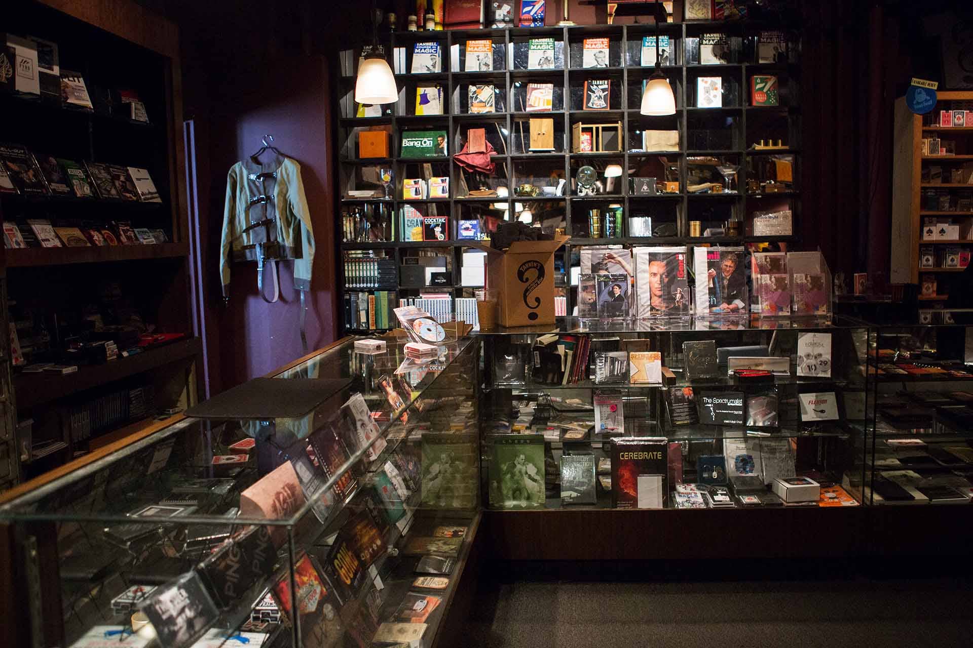 Inside of an empty magic shop
